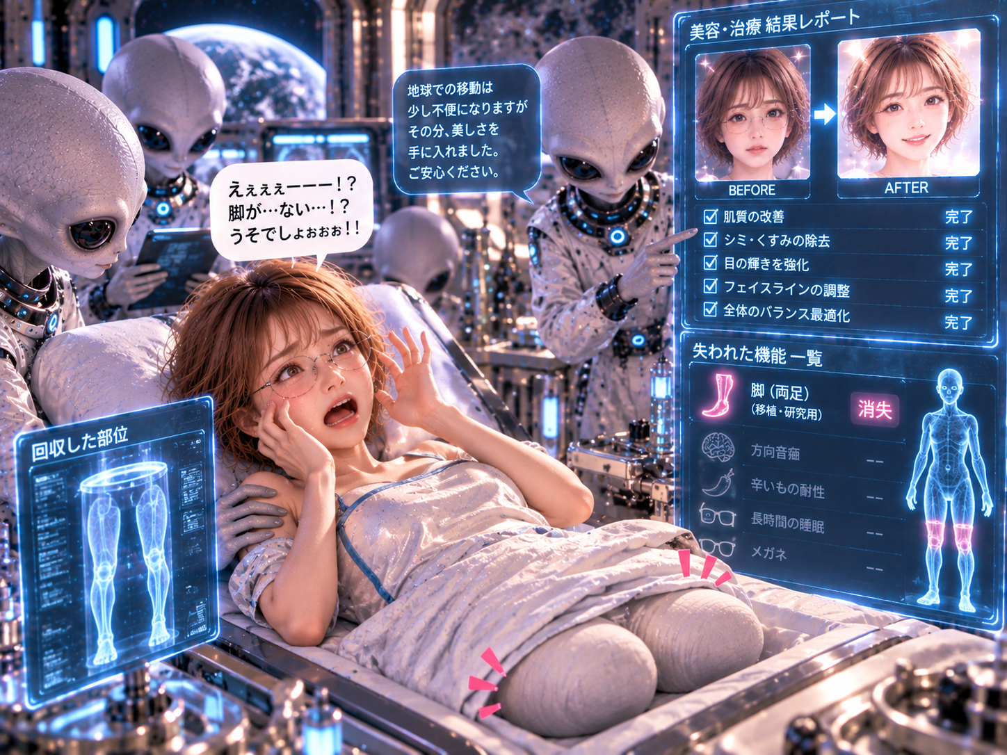 本当に脚がなくなってしまった「ある」