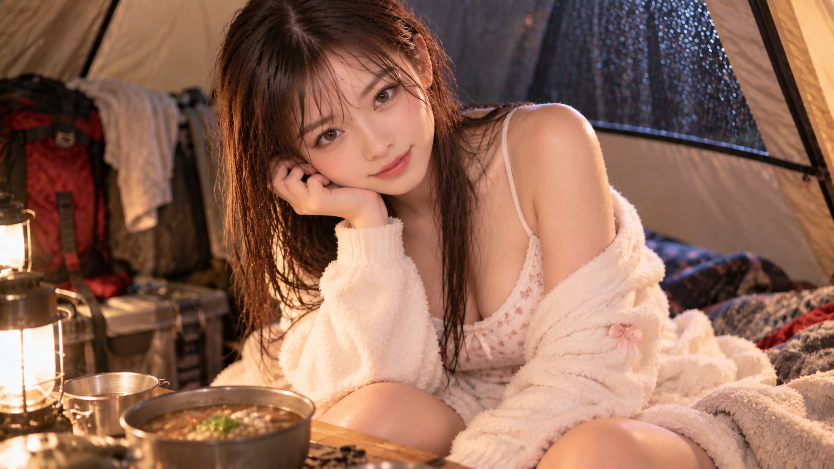 着替えて清楚系に戻ったエリカ