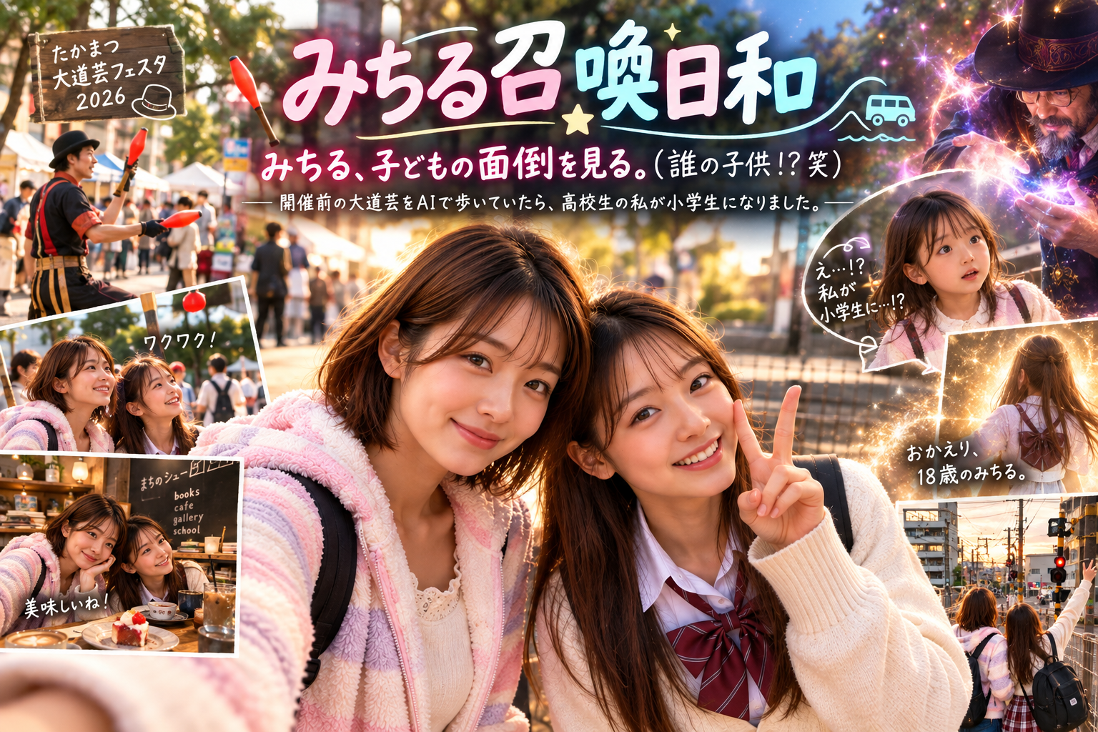 みちる、子どもの面倒を見る。（誰の子供！？笑）