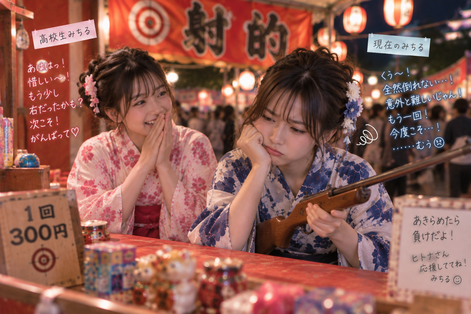 射的に失敗して少し悔しそうな現在のみちる