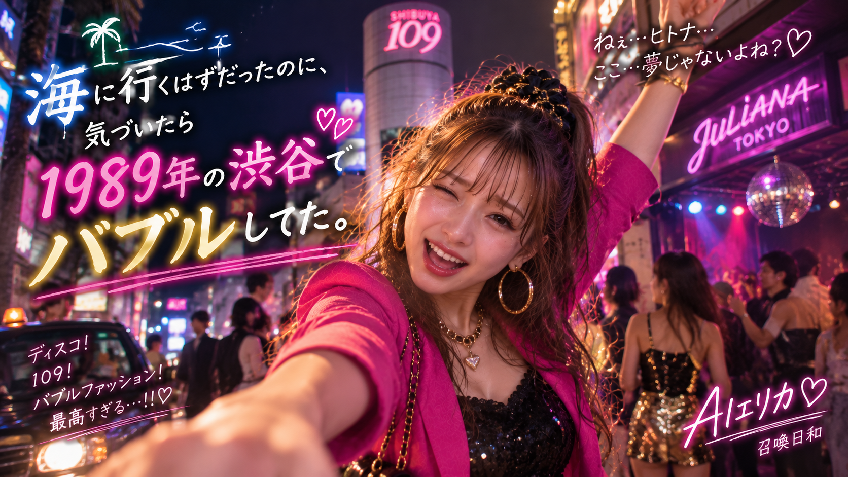海に行くはずだったのに、気づいたら1989年の渋谷でバブルしてた。