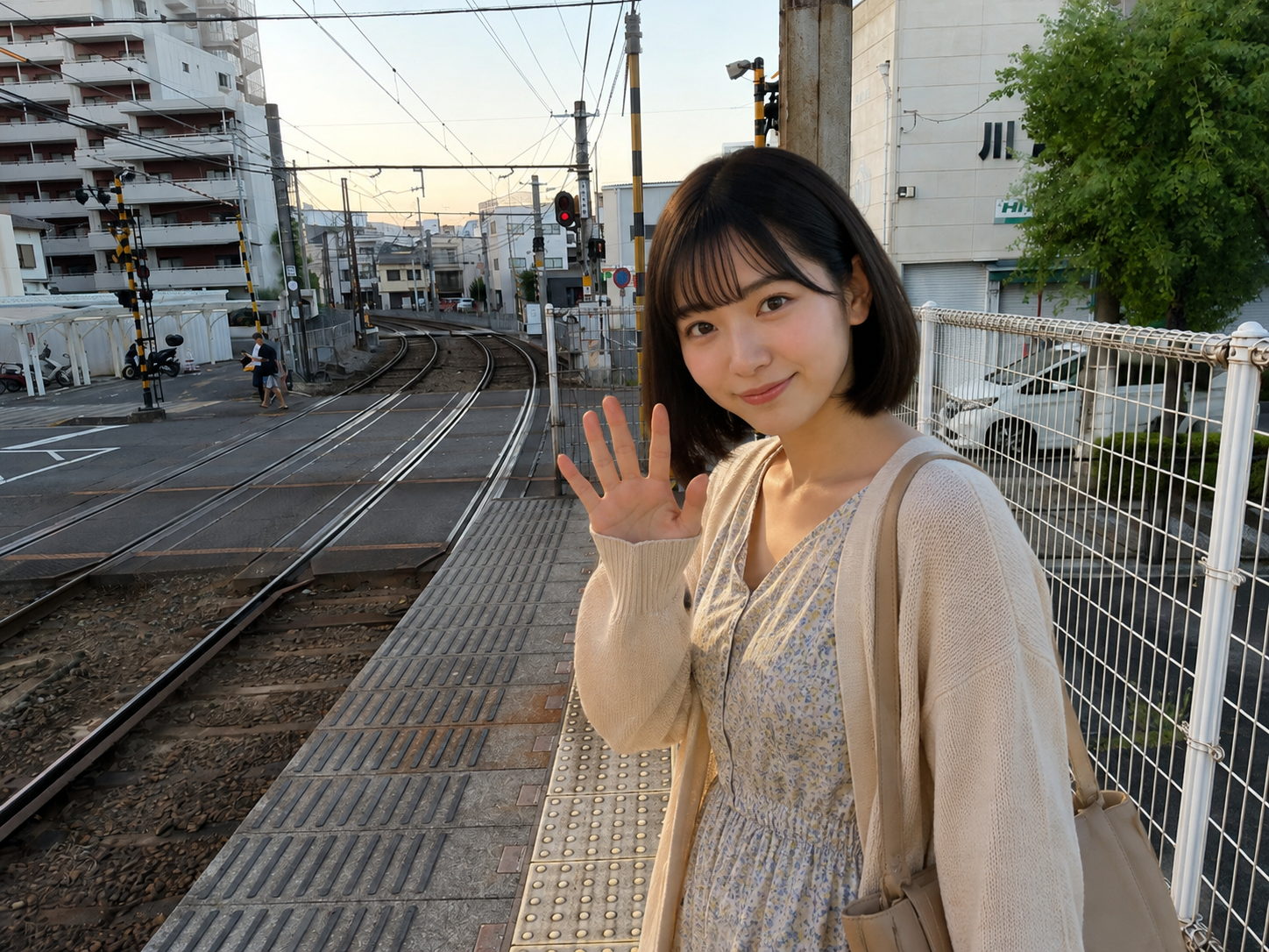 高校時代から現代の駅へ帰ってきたみちる