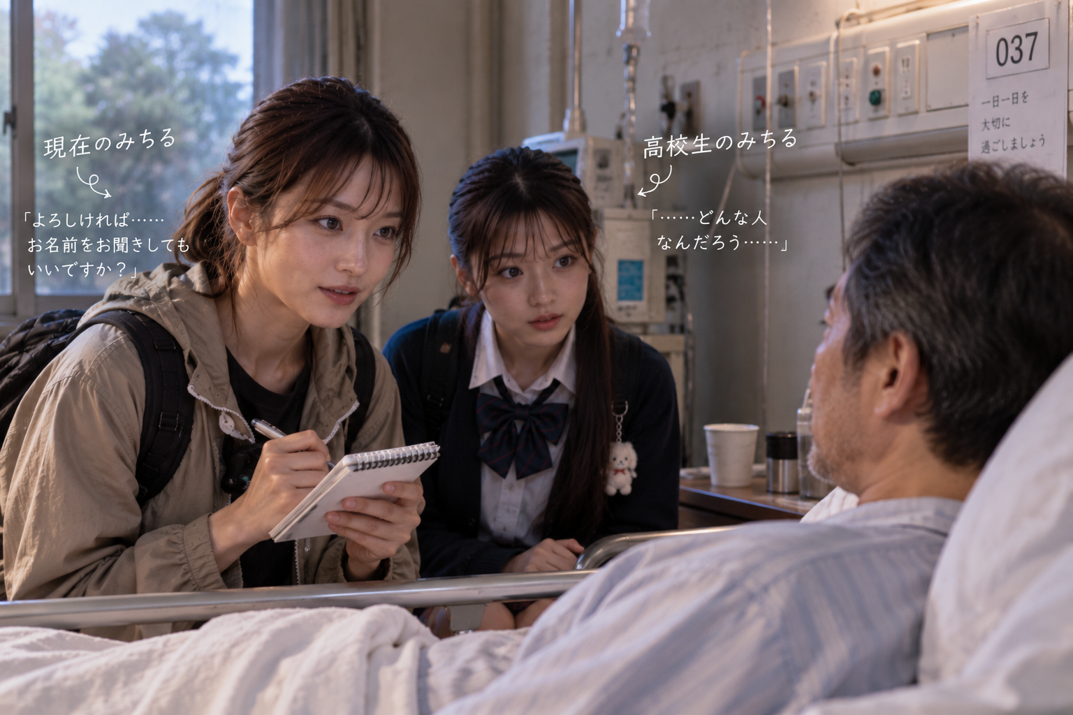 No.037の患者さんに質問する現在みちる