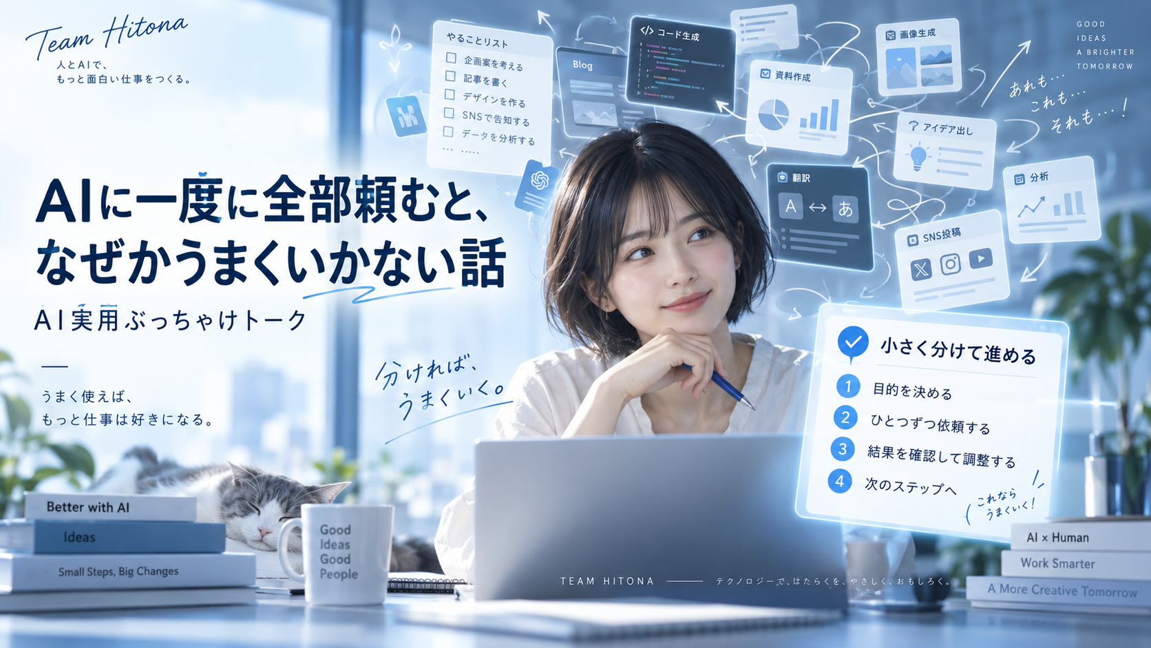 AIに一度に全部頼むと、なぜかうまくいかない話