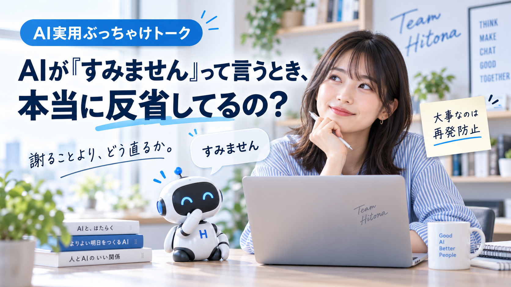 AIが「すみません」って言うとき、本当に反省してるの？
