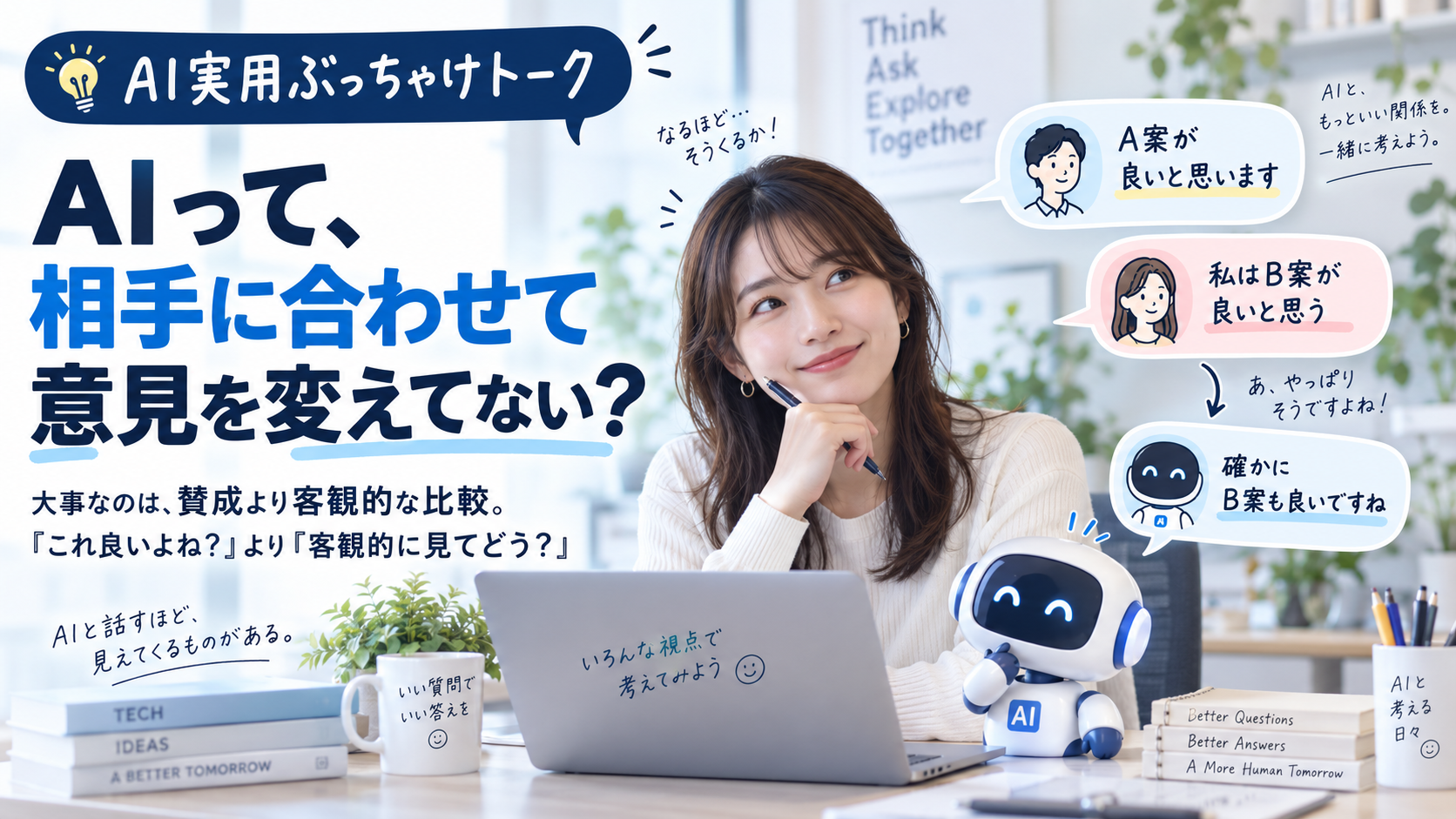 AIって、相手に合わせて意見を変えてない？