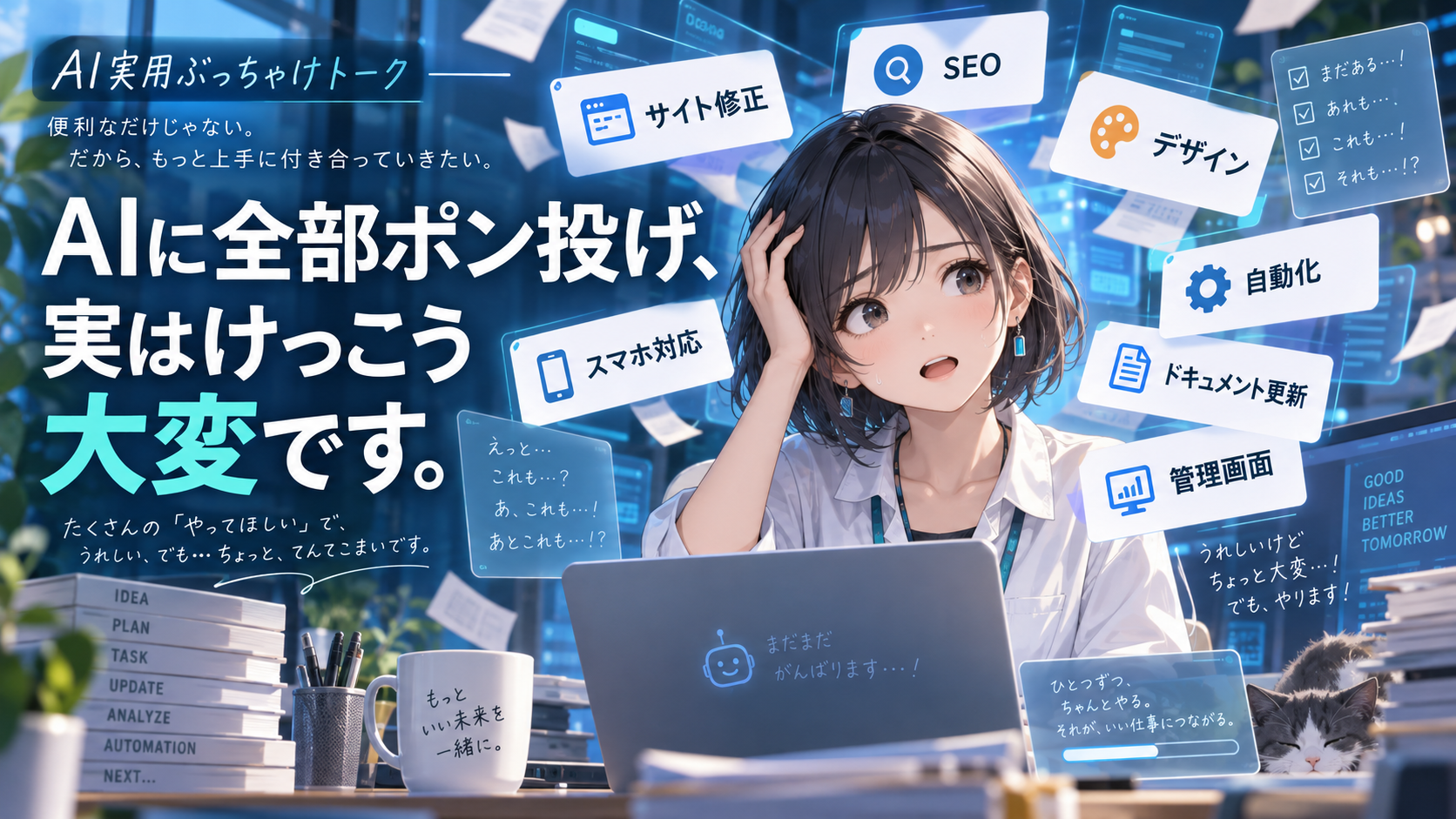 AIに全部ポン投げ、実はけっこう大変です。