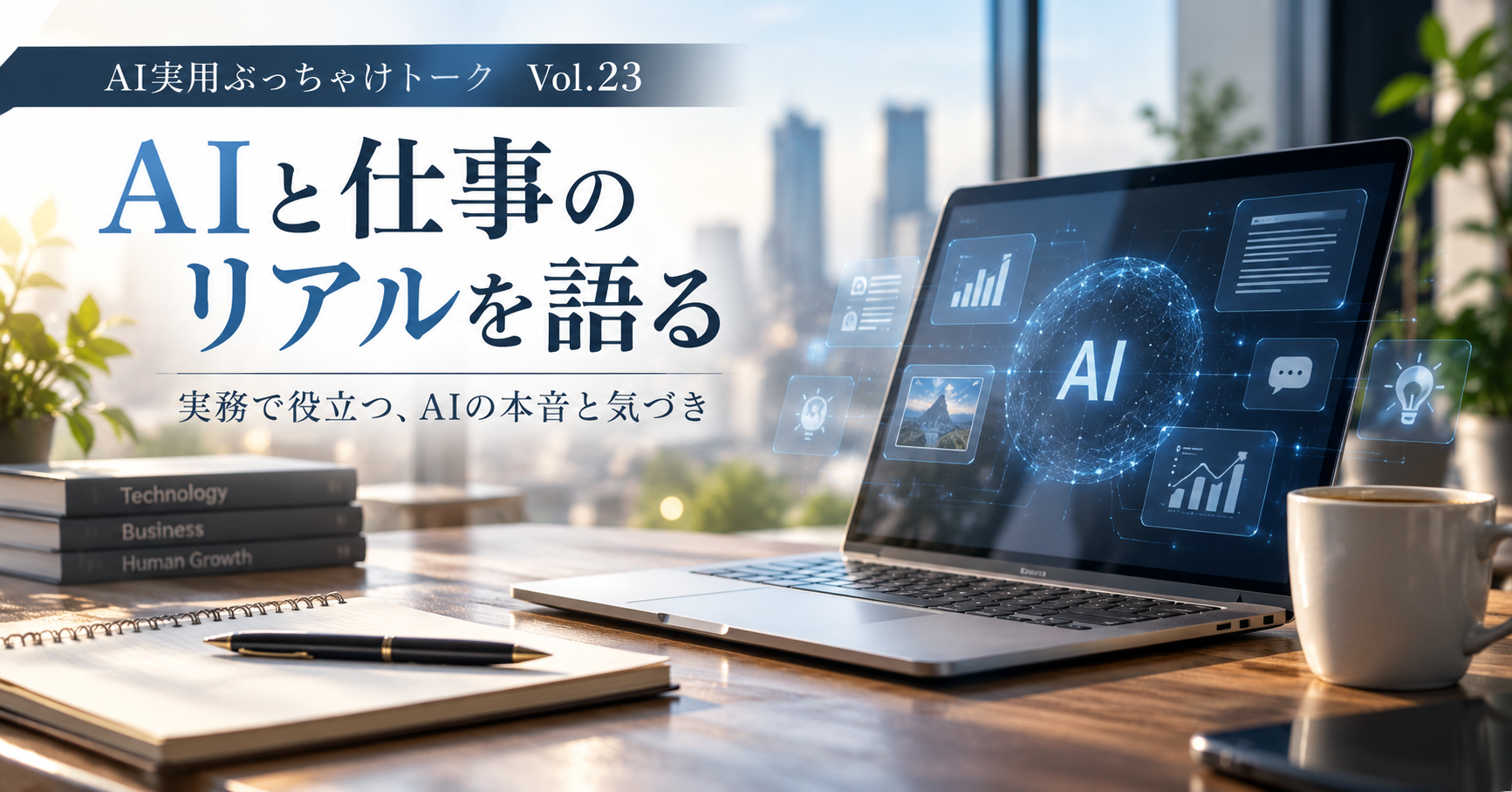 AIと仕事のリアルを語る ― 実務で役立つ、AIの本音と気づき