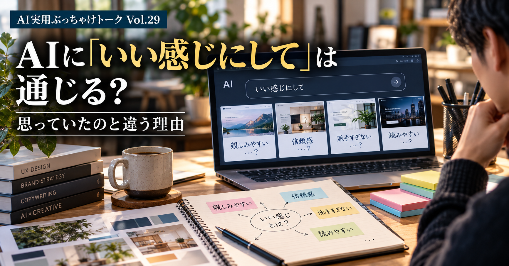AIに「いい感じにして」と頼むと、なぜ思っていたのと違うものが出てくるの？ ― “いい感じ”は人間には通じても、AIには基準が見えません